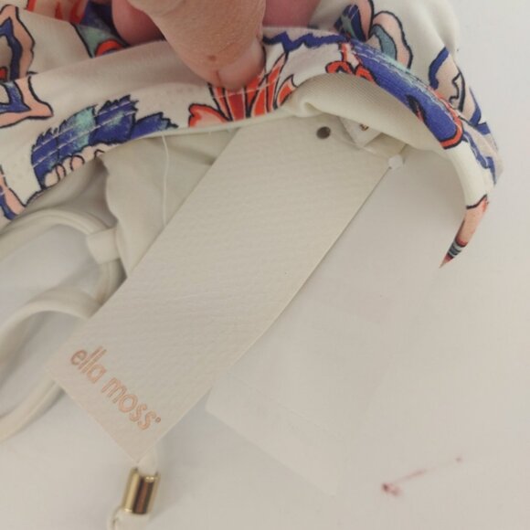 Ella Moss Bikini top in Folktale Floral with back strappy detail Size xs - Picture 2 of 6